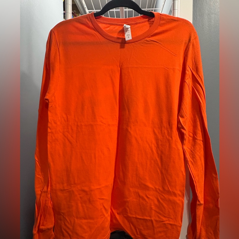 Bright Orange Long Sleeve Tee
